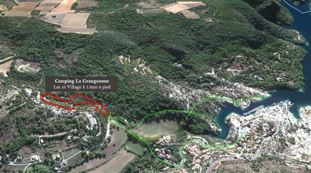 Camping La Grangeonne Esparron-de-Verdon Eksteriør bilde